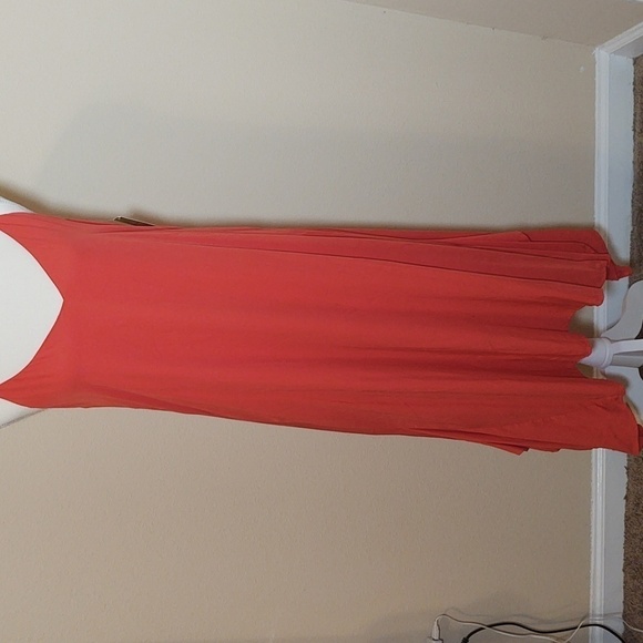 Gianni Bini Women’s Orange Slip Dress - Picture 2 of 5